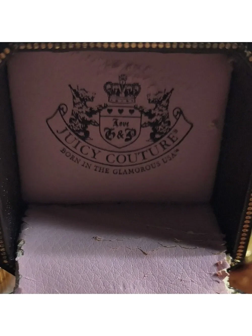 Juicy Couture Brown Jewelry Box with Gold Details